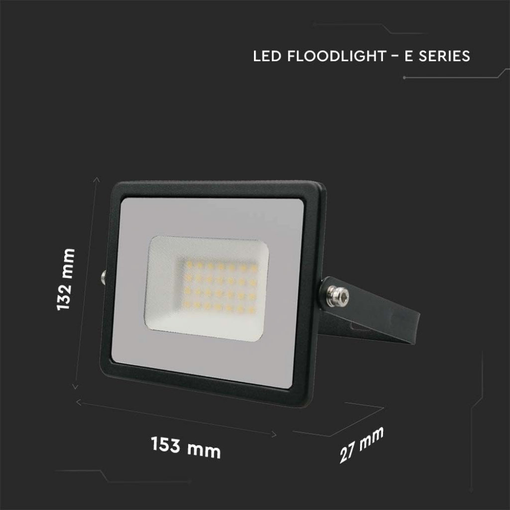 V-TAC VT-4031 FARO LED FLOODLIGHT 30W SMD SLIM IP65 NERO - SKU 215952 / 215953 / 215954