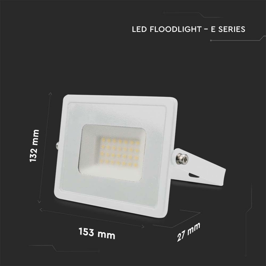 V-TAC VT-4031 FARO LED FLOODLIGHT 30W SMD SLIM IP65 BIANCO - SKU 215955 / 215956 / 215957