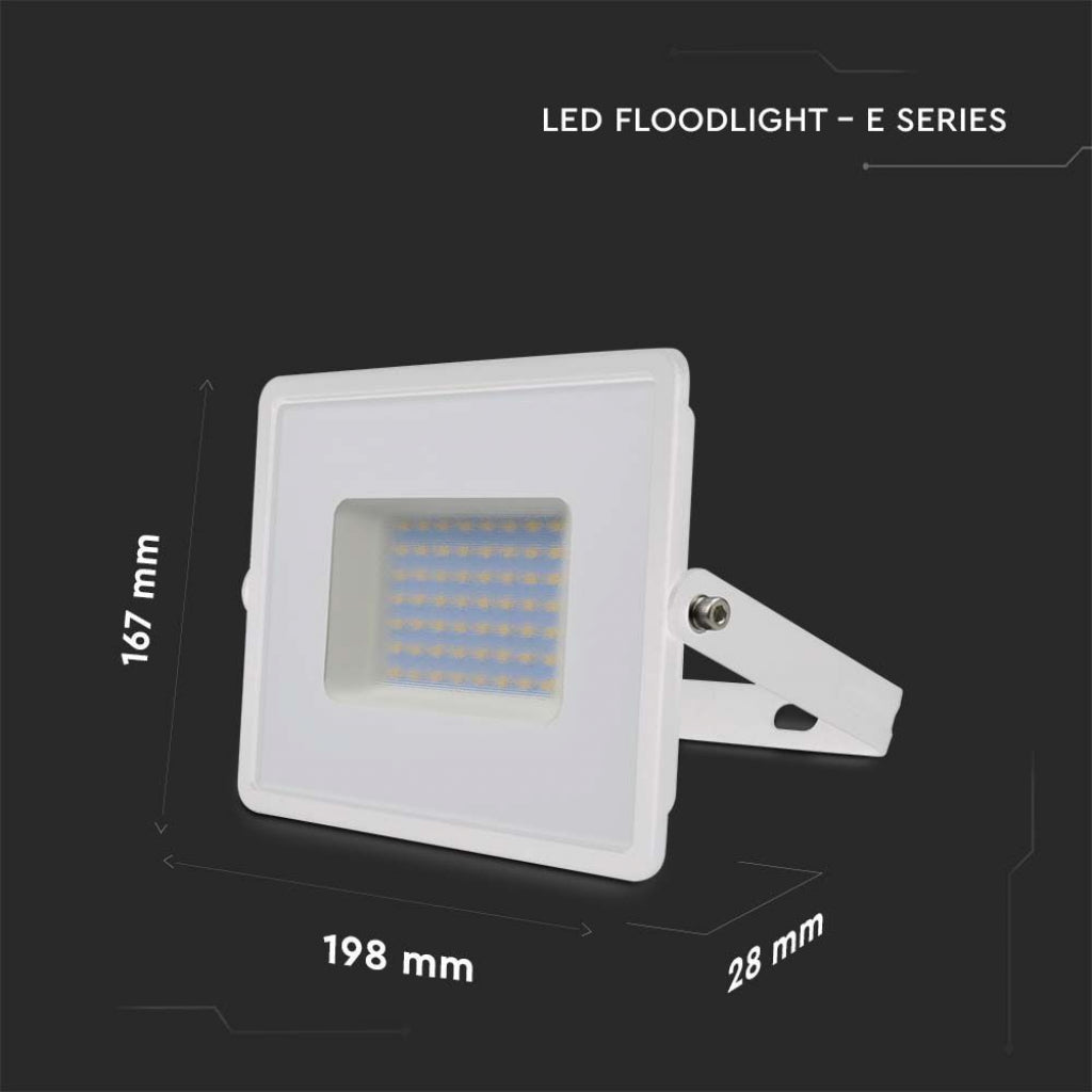 V-TAC VT-4051 FARO LED FLOODLIGHT 50W SMD SLIM IP65 BIANCO - SKU 215961 / 215962 / 215963