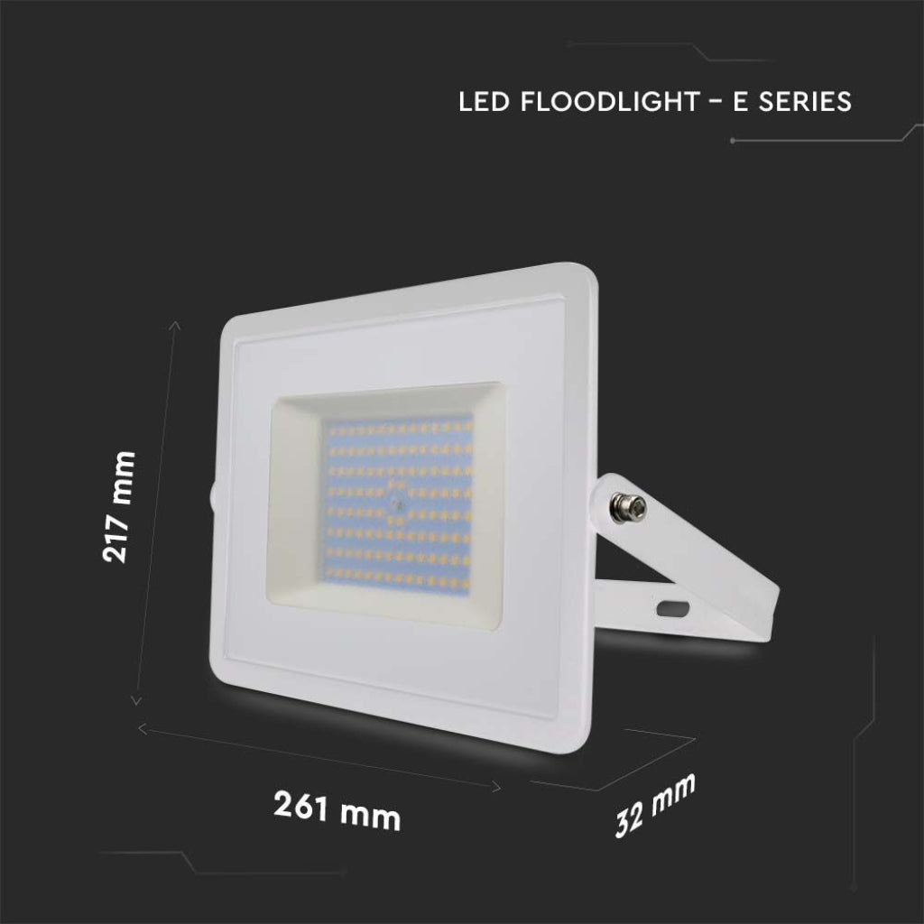 V-TAC VT-40101 FARO LED FLOODLIGHT 100W SMD SLIM IP65 BIANCO - SKU 215967 / 215968 / 215969