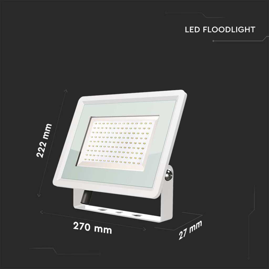 V-TAC VT-49104 FARO LED FLOODLIGHT 100W SMD SLIM IP65 BIANCO - SKU 6724 / 6725 / 6726