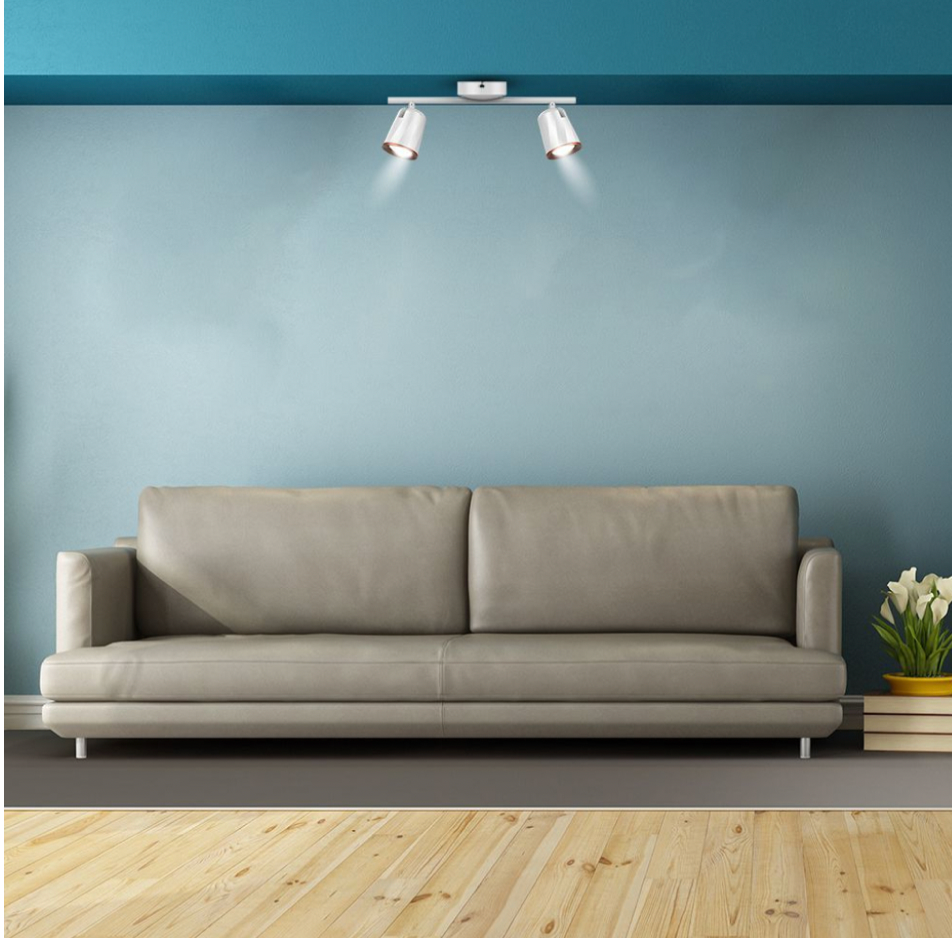 V-TAC VT-812 LAMPADA LED DA PARETE 10W SMD WALL LIGHT SMD COLORE BIANCO APPLIQUE CON TESTE ORIENTABILI - SKU 218254 / 218256