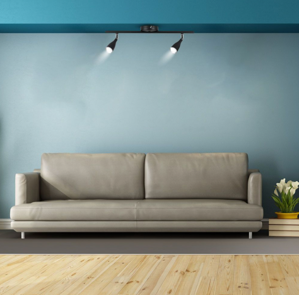 V-TAC VT-810 LAMPADA LED DA PARETE 9W SMD WALL LIGHT COLORE NERO APPLIQUE CON TESTE ORIENTABILI - SKU 218269