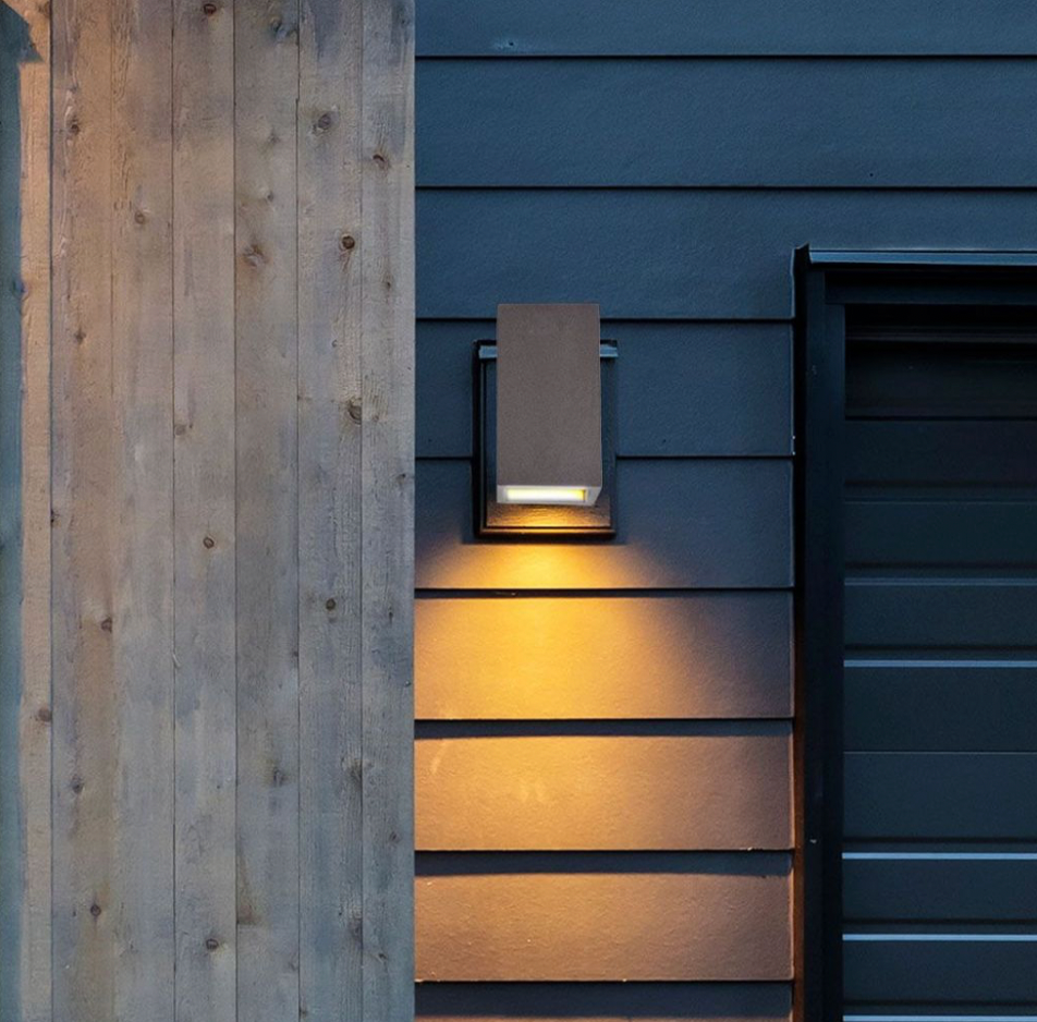 V-TAC VT-893 APPLIQUE PORTALAMPADA DOPPIO DA MURO CONCRETE WALL FITTING GRIGIO CHIARO PER 2 LAMPADINE G9 - SKU 8695