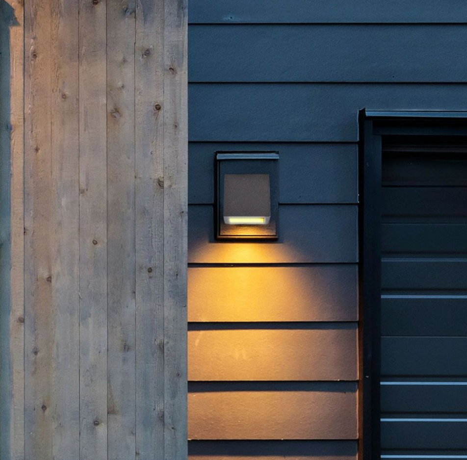 V-TAC VT-892 APPLIQUE PORTALAMPADA DA MURO CONCRETE WALL FITTING GRIGIO CHIARO PER LAMPADINE G9 - SKU 8693