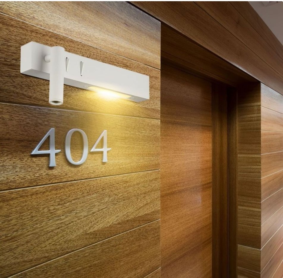 V-TAC VT-2953 LAMPADA LED DA PARETE DOPPIA SORGENTE 3W + 6W LED COB CREE APPLIQUE ORIENTABILE COLORE BIANCO - SKU 211488