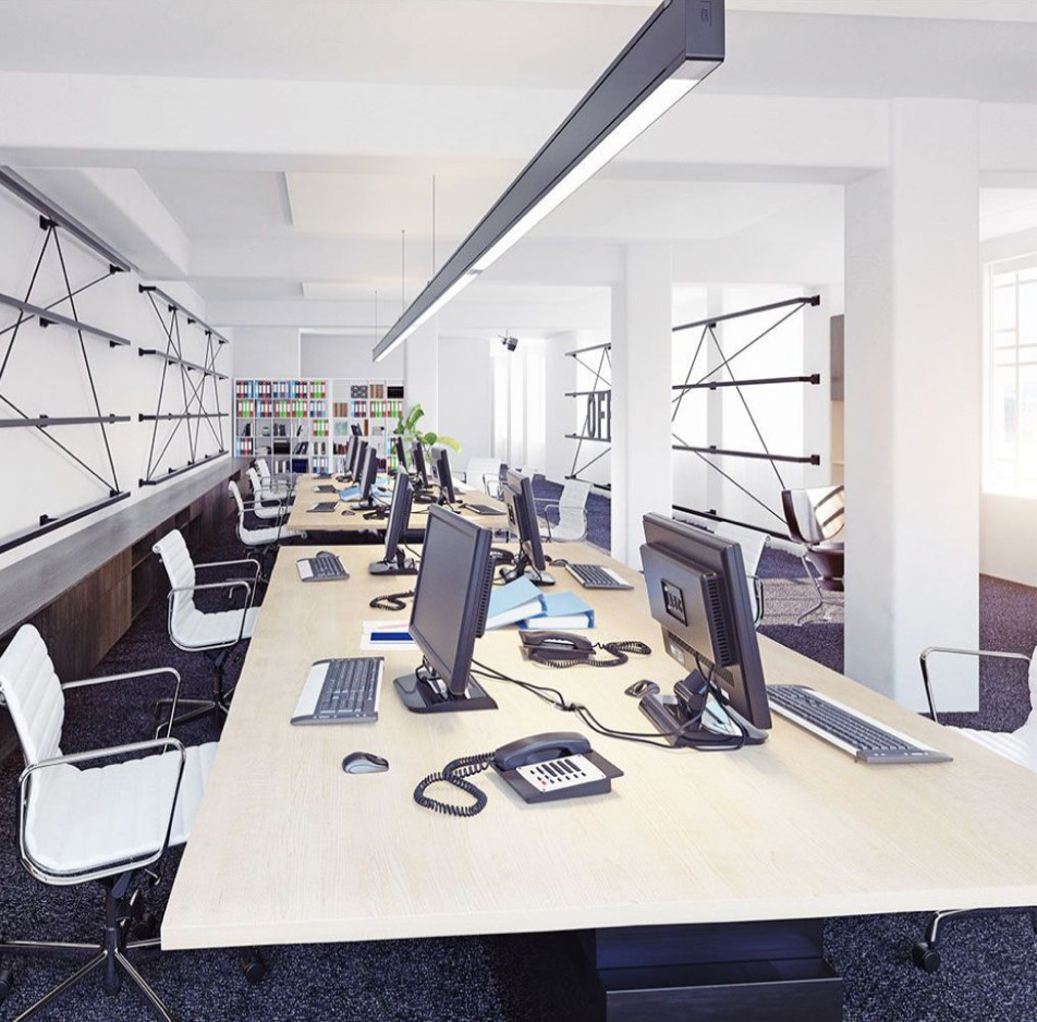 V-TAC PRO VT-7-40 LAMPADA LED A SOSPENSIONE 40W SMD LINEAR LIGHT NERA CON CHIP SAMSUNG - SKU 21882 / 21374 / 21600