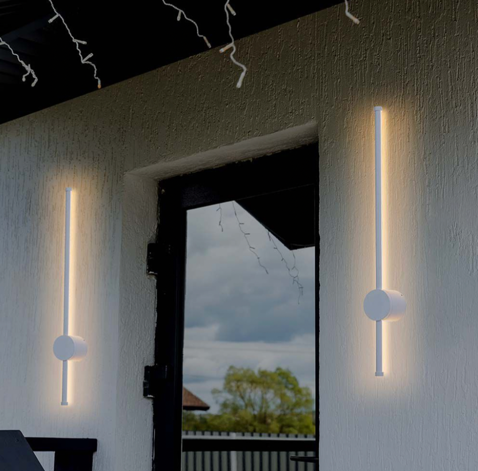 V-TAC VT-11112 LAMPADA LED DA MURO 12W WALL LAMP SMD APPLIQUE CRI≥90 IP65 COLORE BIANCO - SKU 6832 / 6833