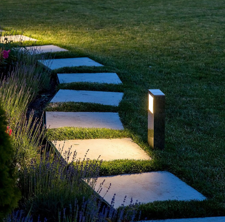 V-TAC VT-898 LAMPADA LED DA GIARDINO 12W IN CEMENTO CON FISSAGGIO A TERRA IP65 LAMPIONE 495MM - SKU 8698