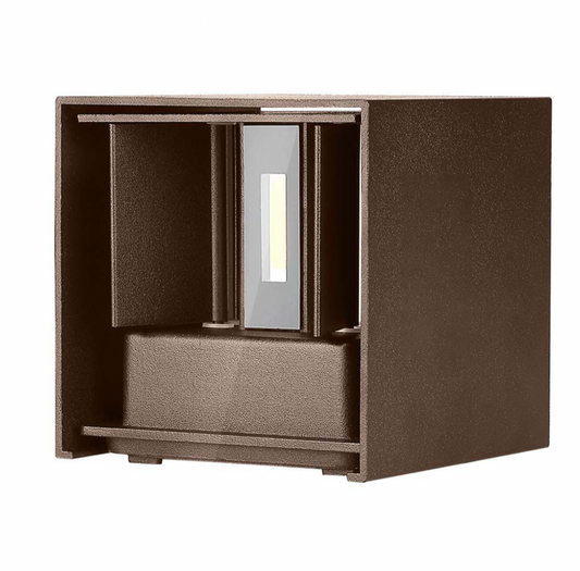 V-TAC VT-759-12 LAMPADA LED DA MURO 11W WALL LIGHT SMD APPLIQUE IP65 CON DOPPIO LED COLORE CORTEN - SKU 6820