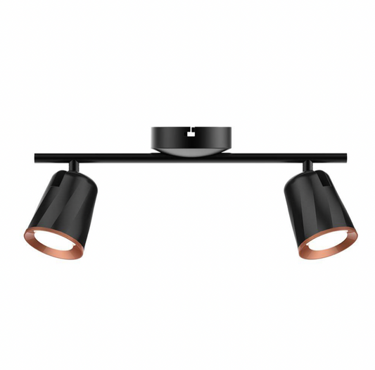 V-TAC VT-812 LAMPADA LED DA PARETE 10W SMD WALL LIGHT SMD COLORE NERO APPLIQUE CON TESTE ORIENTABILI - SKU 218255 / 218257