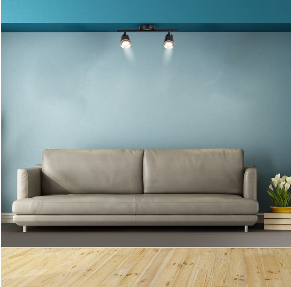 V-TAC VT-812 LAMPADA LED DA PARETE 10W SMD WALL LIGHT SMD COLORE NERO APPLIQUE CON TESTE ORIENTABILI - SKU 218255 / 218257