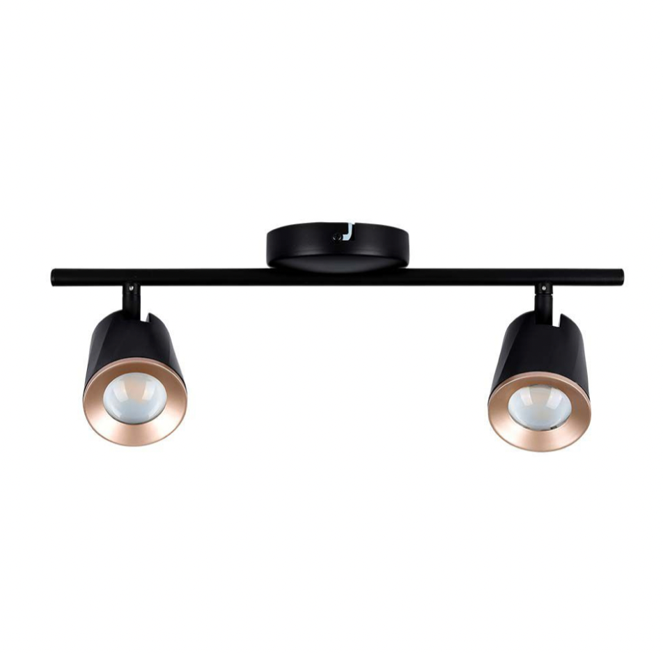 V-TAC VT-812 LAMPADA LED DA PARETE 10W SMD WALL LIGHT SMD COLORE NERO APPLIQUE CON TESTE ORIENTABILI - SKU 218255 / 218257