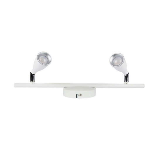 V-TAC VT-810 LAMPADA LED DA PARETE 9W SMD WALL LIGHT COLORE BIANCO APPLIQUE CON TESTE ORIENTABILI - SKU 218266