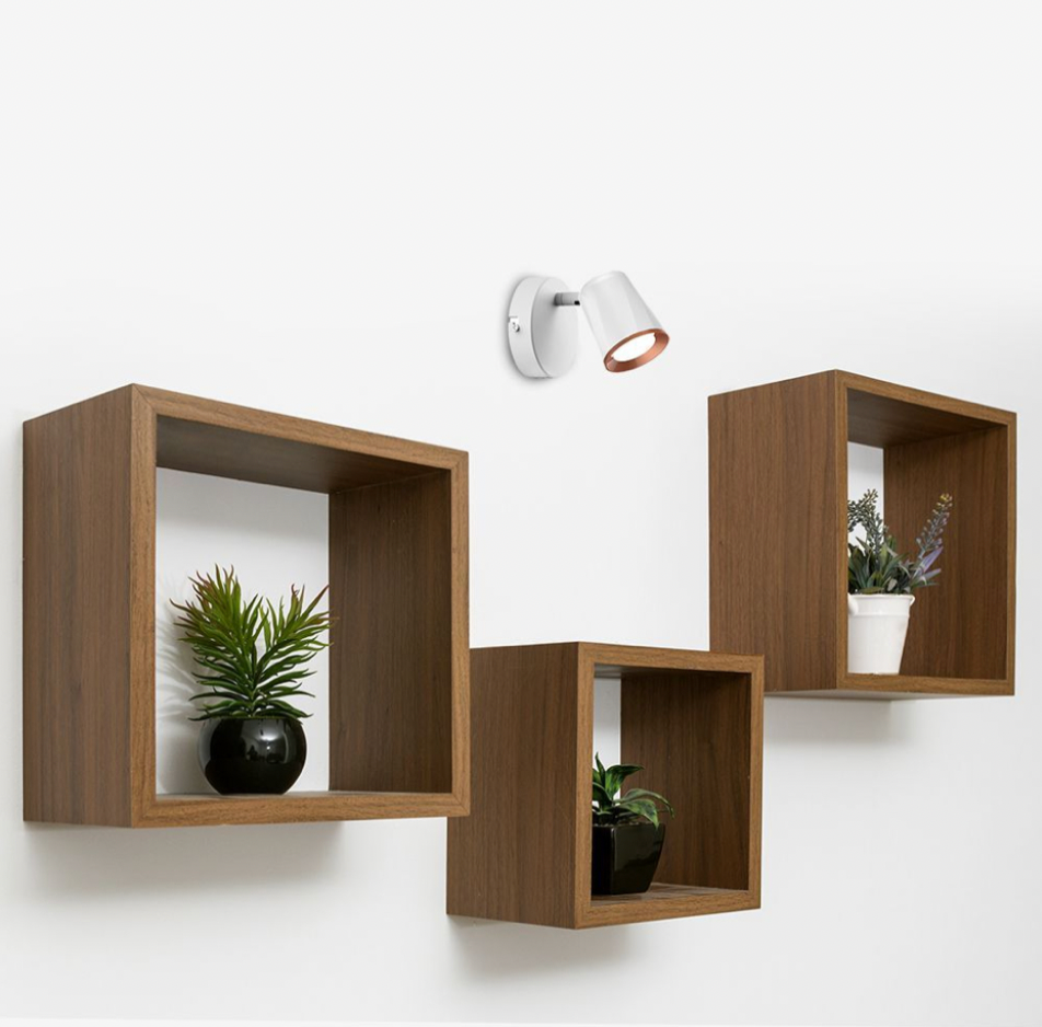 V-TAC VT-806 LAMPADA LED DA PARETE 5W SMD APPLIQUE ORIENTABILE COLORE BIANCO - SKU 218250 / 218252