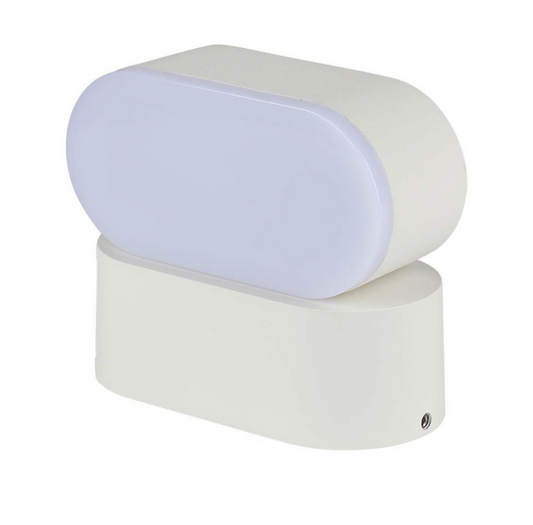 V-TAC VT-816 LAMPADA LED DA MURO RUOTABILE 5W WALL LIGHT IP65 APPLIQUE COLORE BIANCO - SKU 218286 / 218287