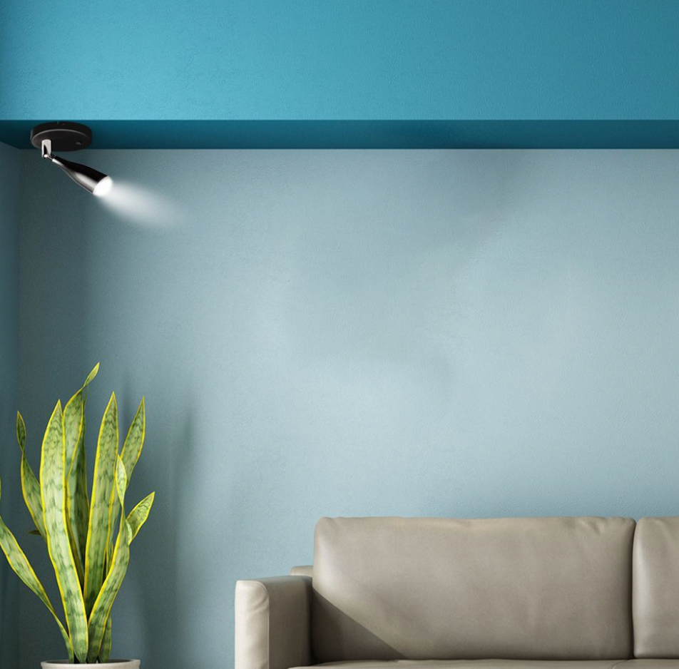 V-TAC VT-805 LAMPADA LED DA PARETE 4.5W SMD WALL LIGHT COLORE NERO APPLIQUE CON TESTA ORIENTABILE - SKU 218676 / 218678