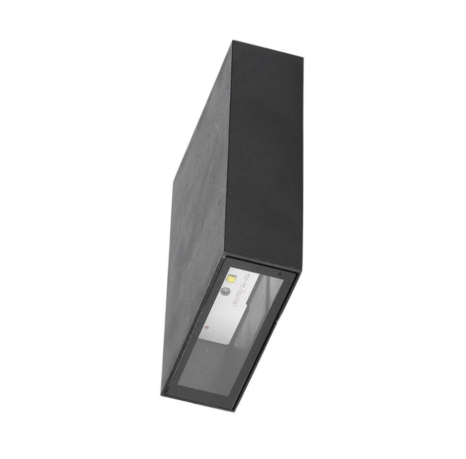 V-TAC VT-844 LAMPADA LED DA MURO 4W WALL LIGHT SMD APPLIQUE IP65 COLORE NERO - SKU 218561 / 218563