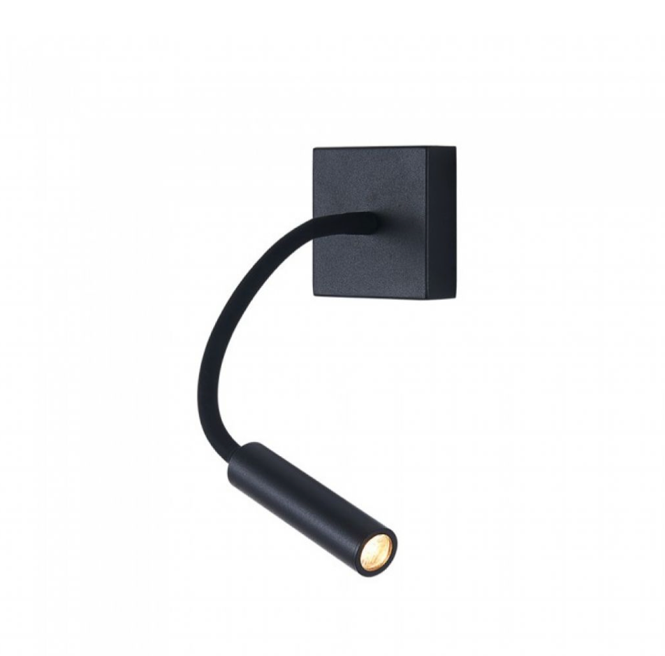 V-TAC PRO VT-2903 LAMPADA LED DA MURO FLESSIBILE 3W COB CREE COLORE NERO - SKU 211485