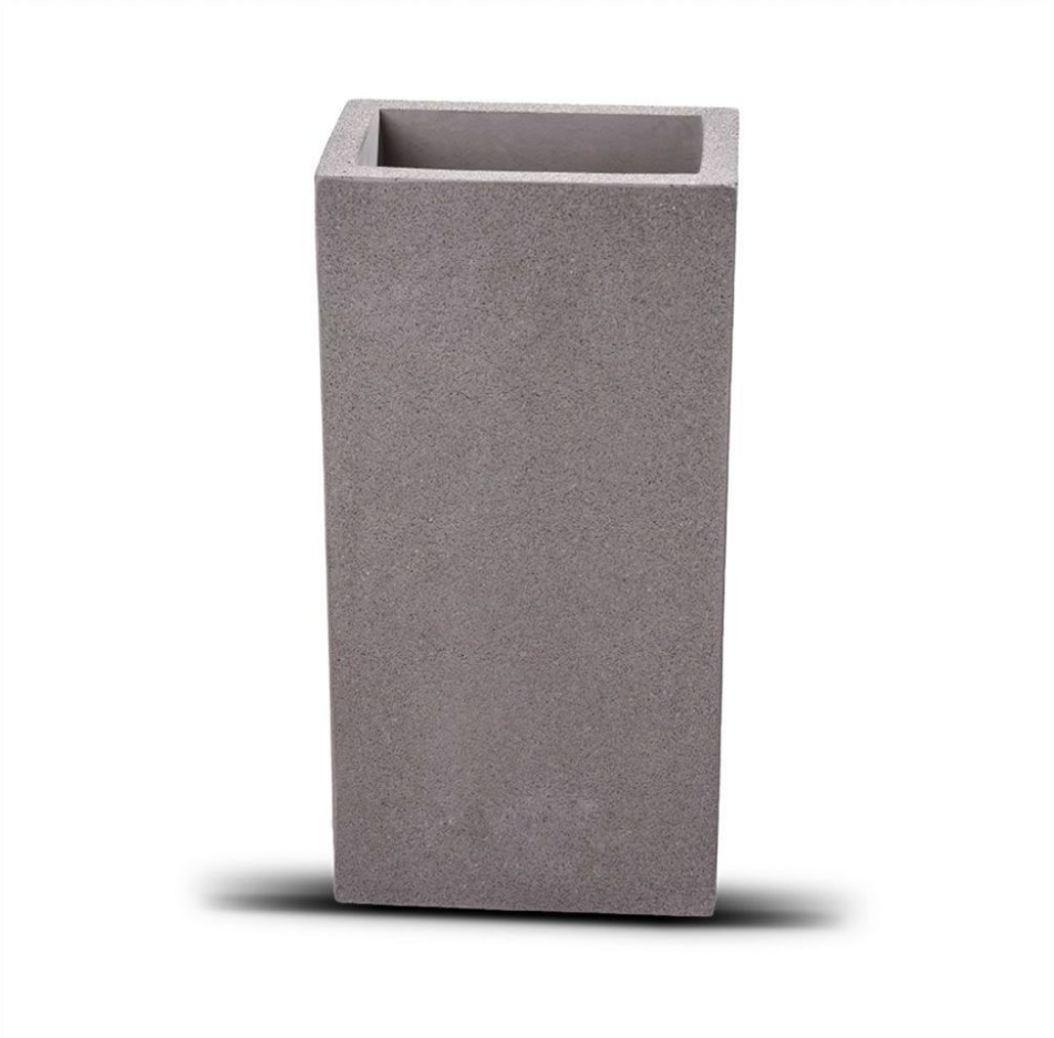 V-TAC VT-893 APPLIQUE PORTALAMPADA DOPPIO DA MURO CONCRETE WALL FITTING GRIGIO CHIARO PER 2 LAMPADINE G9 - SKU 8695