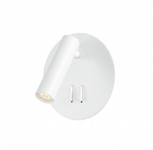 V-TAC VT-2963 LAMPADA LED DA PARETE DOPPIA SORGENTE 3W + 6W LED COB CREE APPLIQUE ORIENTABILE COLORE BIANCO - SKU 211489