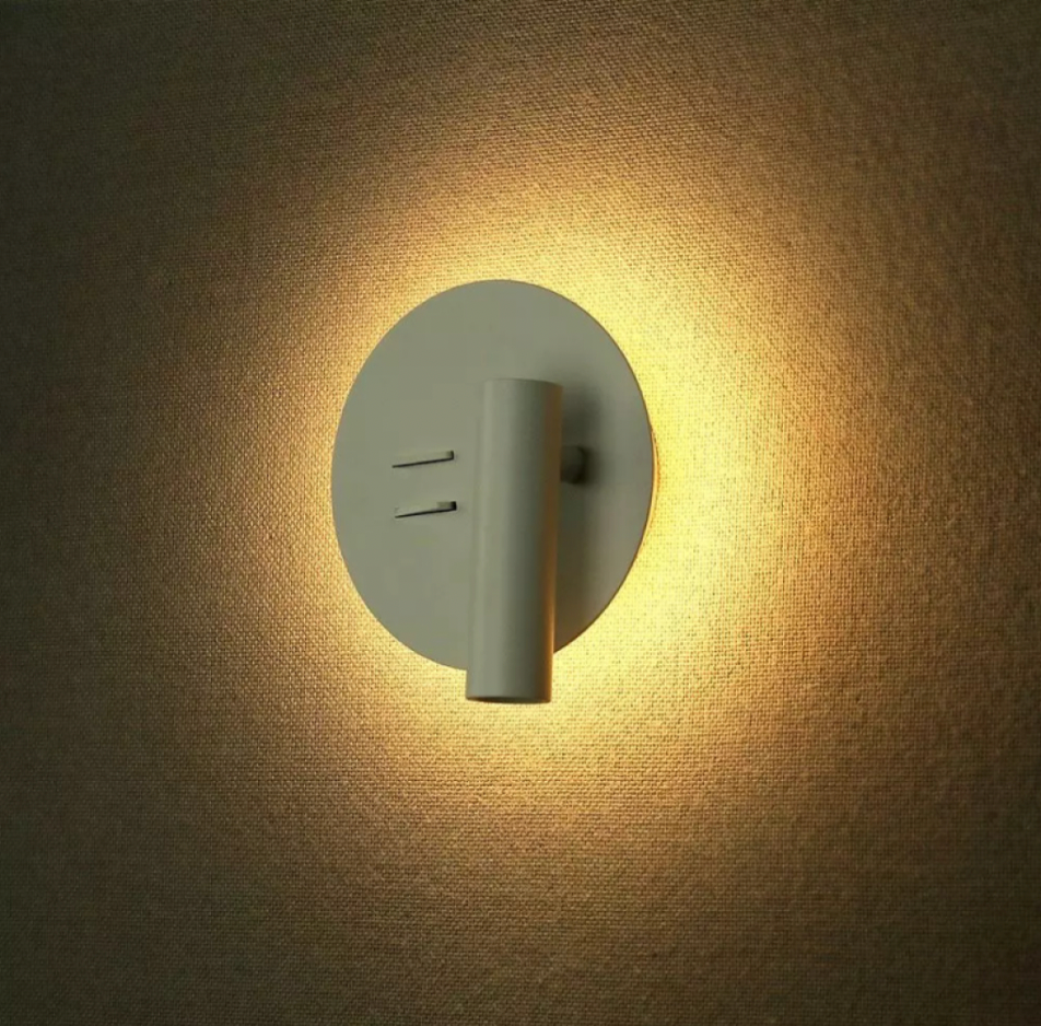 V-TAC VT-2963 LAMPADA LED DA PARETE DOPPIA SORGENTE 3W + 6W LED COB CREE APPLIQUE ORIENTABILE COLORE BIANCO - SKU 211489