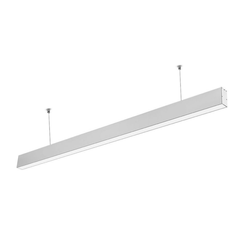 V-TAC PRO VT-7-40 LAMPADA LED A SOSPENSIONE 40W SMD LINEAR LIGHT ARGENTO CON CHIP SAMSUNG - SKU 21375 / 21601