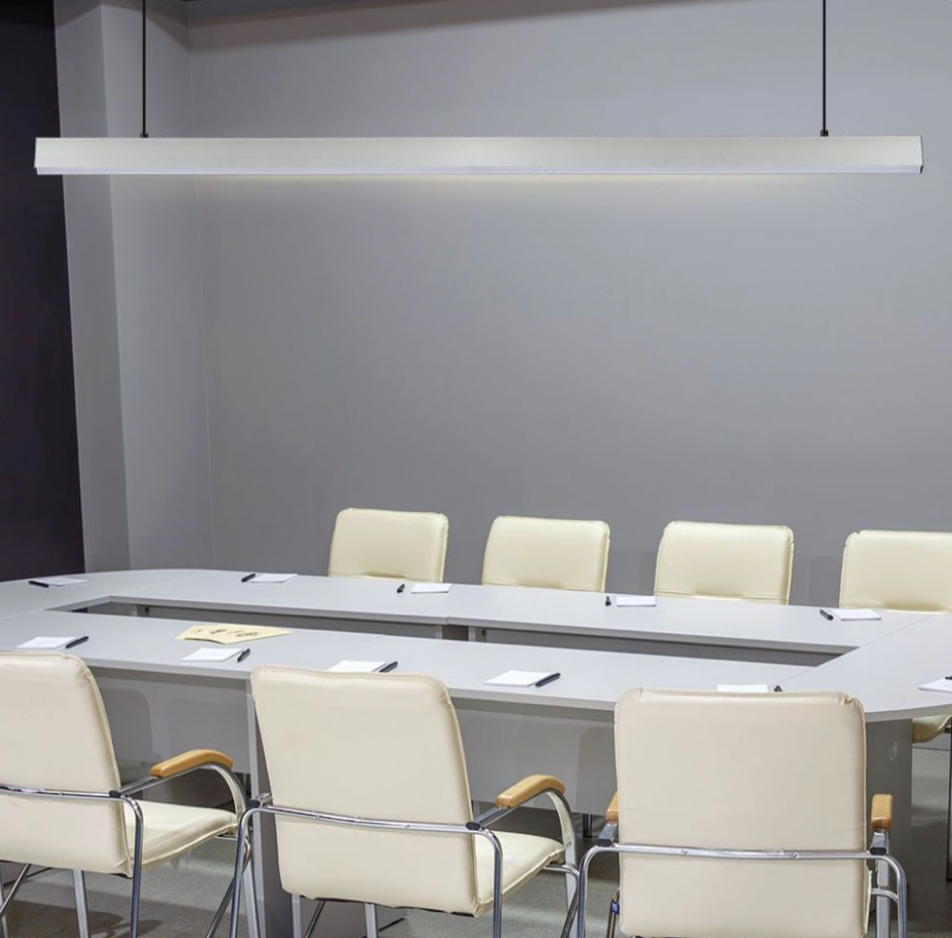 V-TAC PRO VT-7-40 LAMPADA LED A SOSPENSIONE 40W SMD LINEAR LIGHT ARGENTO CON CHIP SAMSUNG - SKU 21375 / 21601