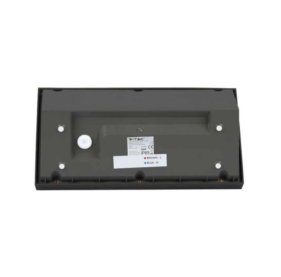 V-TAC VT-8055 LAMPADA LED DA MURO 20W WALL LIGHT SMD APPLIQUE IP65 COLORE NERO - SKU 6810 / 6811 / 6812